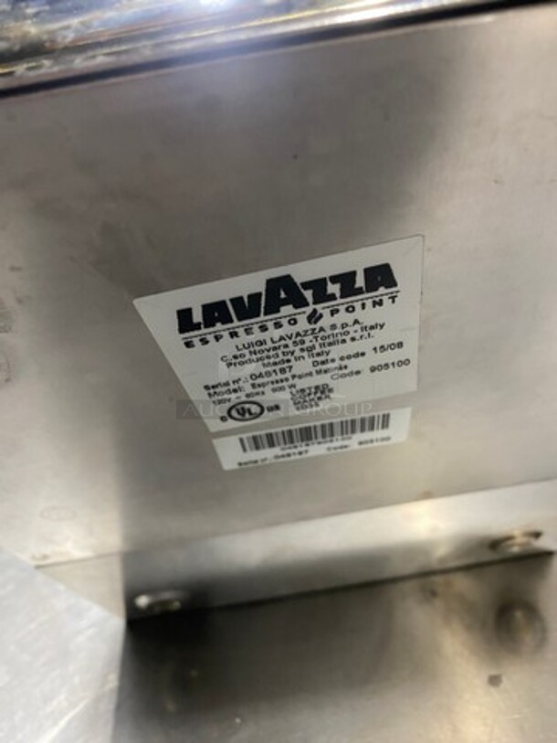 Lavazza Commercial Countertop Single Group Espresso Machine! Stainless Steel Body! Model: ESPRESSOPOINTMATINEE SN: 048187 120V - Image 8 of 9