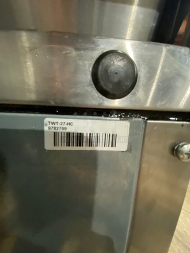 NEW! True Commercial Single Door Refrigerated Lowboy/Worktop Cooler! With Backsplash! All Stainless Steel! On Casters! Model: TWT27HC SN: 9782769 115V 60HZ 1 Phase - Image 6 of 9