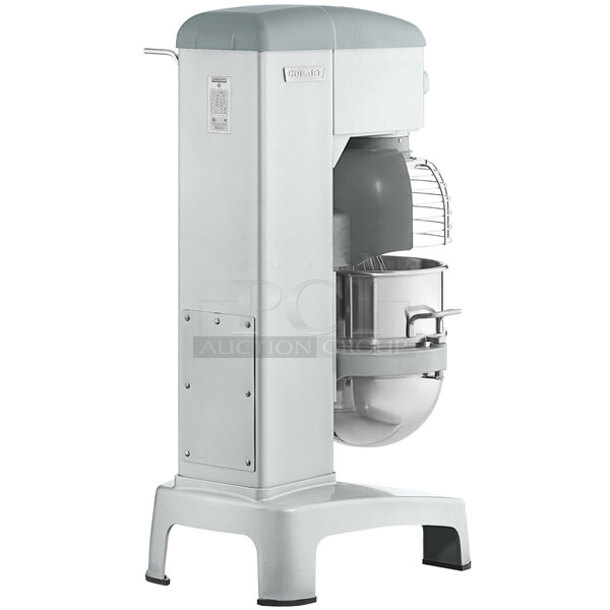 BRAND NEW SCRATCH AND DENT! Hobart Legacy+ HL400-1 40 Qt. Planetary Floor Mixer with Guard & Standard Accessories - 240V, 3 Phase, 1 1/2 hp - See photos - Image 2 of 9