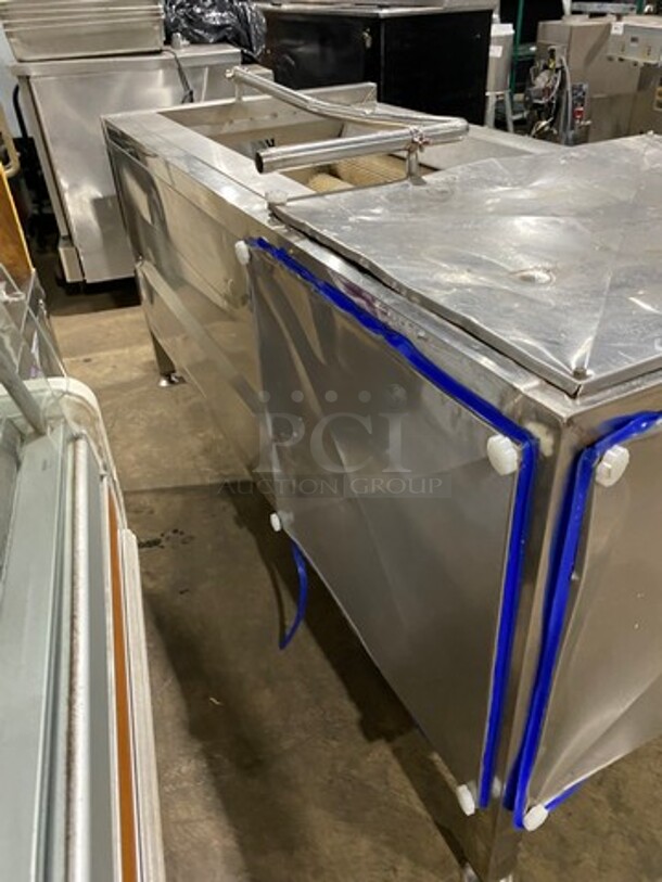 Commercial Potato Peeler/ Washer! All Stainless Steel! On Legs! - Image 3 of 7