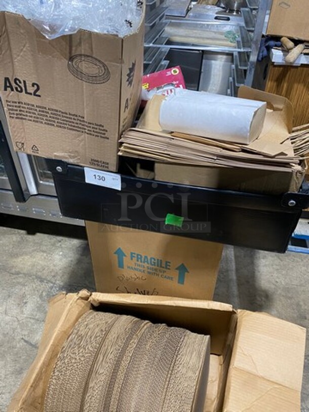 ALL ONE MONEY! MISCELLANEOUS! Includes Bown Paper Towel, To Go Food Containers, Vinyl Gloves AND MORE! - Image 1 of 11