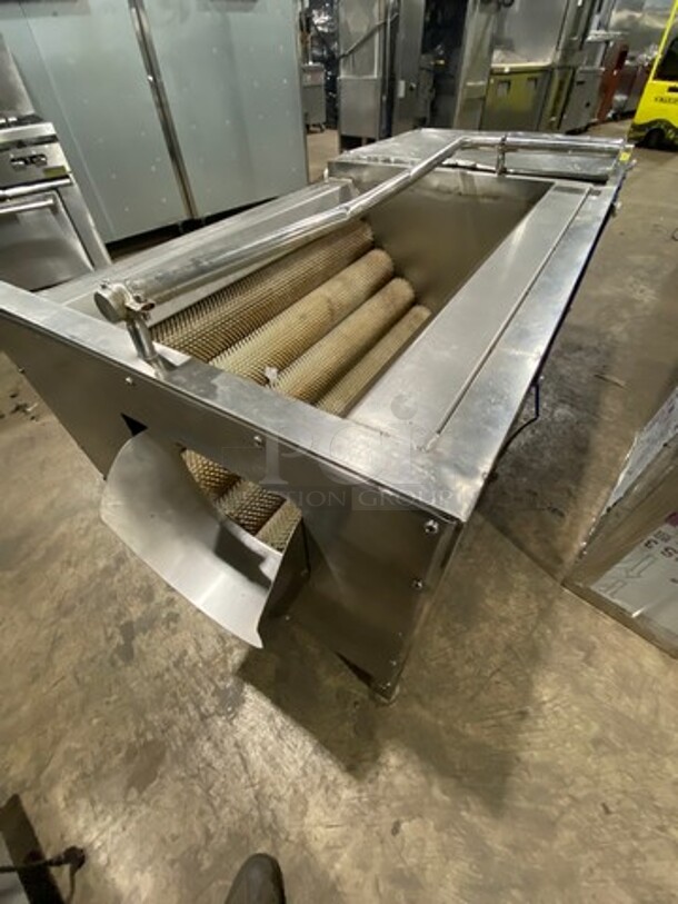 Commercial Potato Peeler/ Washer! All Stainless Steel! On Legs! - Image 7 of 7