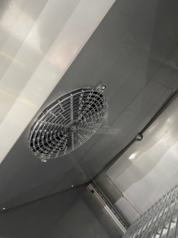 Hoshizaki Commercial Single Door Reach In Cooler! With View Through Door! Poly Coated Racks! Stainless Steel Body! On Casters! Model: CR1SFGECR SN: H50248E 115V 60HZ 1 Phase - Image 6 of 9