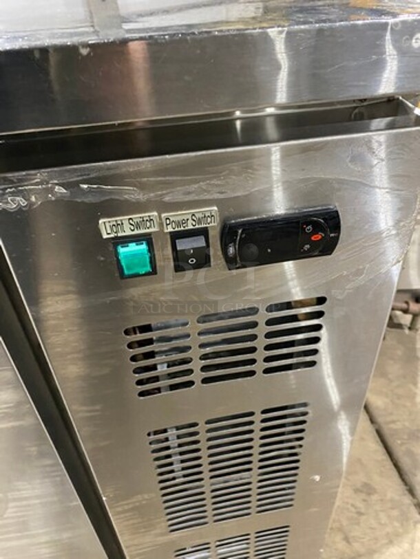 Commercial 2 Door Bar Back Cooler! With Solid Doors! All Stainless Steel! On Legs! - Image 7 of 8