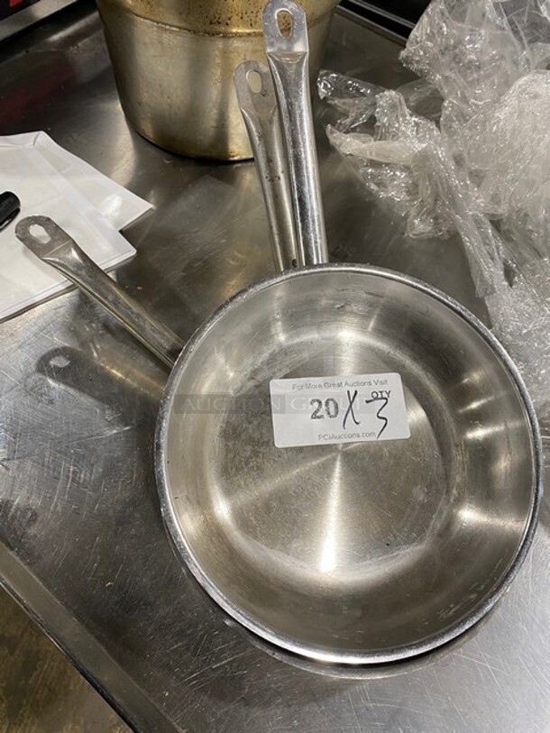 Stainless Steel Pans! 3x Your Bid!