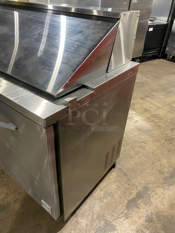 Ikon Stainless Steel Commercial Mega Top Sandwich Salad Prep Table! on Commercial Casters! MODEL KSP48 SN: KSP489064901 115V 1PH - Image 2 of 9