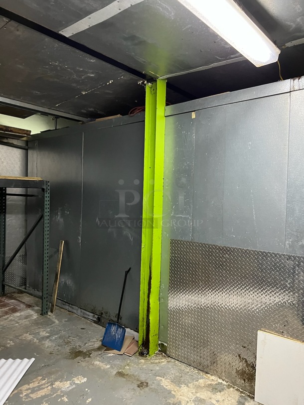 15'x17'x8' Harford Walk In Freezer w/ Floor and Heatcraft LET240CK 208-230 Volts, 1 Phase Evaporator Fan and Heatcraft B3T040H2C Metal Commercial Condenser 200-220 Volts. Picture of the Unit Before Removal Is Included In the Listing. - Image 9 of 12