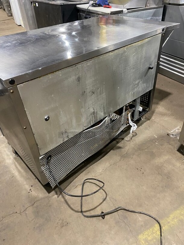 True Commercial 2 Door Lowboy/Worktop Cooler! With Poly Coated Racks! All Stainless Steel! On Casters! Model: TUC48 SN: 8455981 115V 1PH - Image 3 of 9