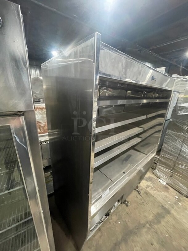 Custom Cool Commercial Refrigerated Open Grab-N-Go Case/Merchandiser! With 4 Shelves! All Stainless Steel! - Image 7 of 7