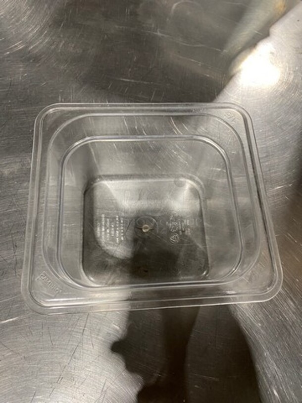 Cambro Clear Poly 1/6x4" Food Containers! 5x Your Bid! - Image 3 of 5