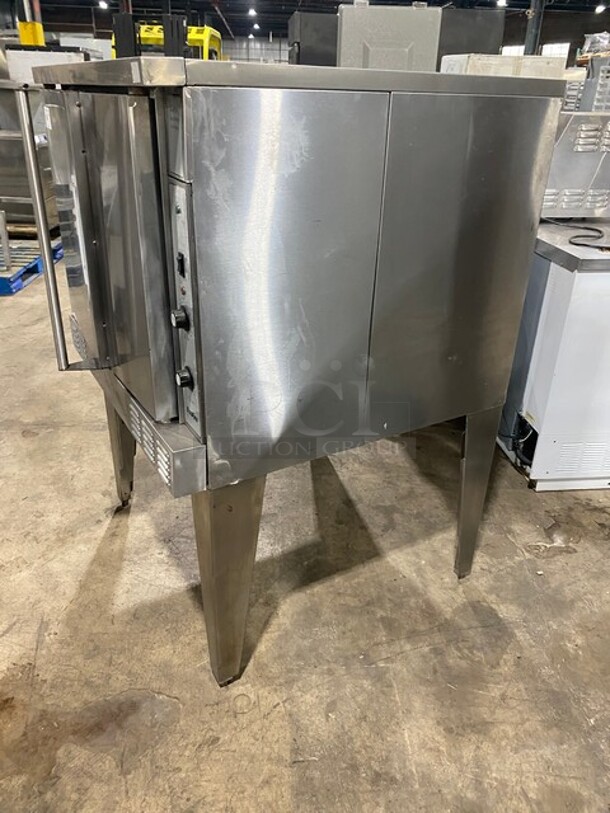 LATE MODEL! Garland SunFire Model SCO-GS-10S Stainless Steel Commercial Natural Gas Powered Full Size Convection Oven w/ Solid Doors and Thermostatic Controls on Legs! - Image 2 of 9