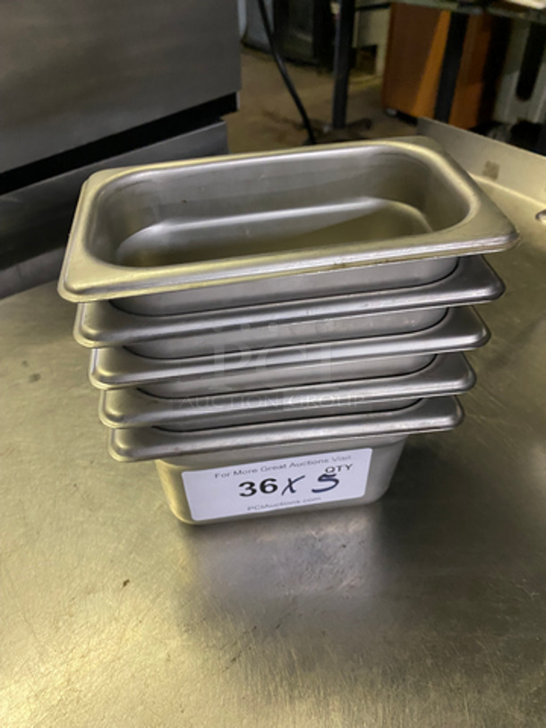 Browne Steam Table/ Prep Table Pans! All Stainless Steel! 5x Your Bid!