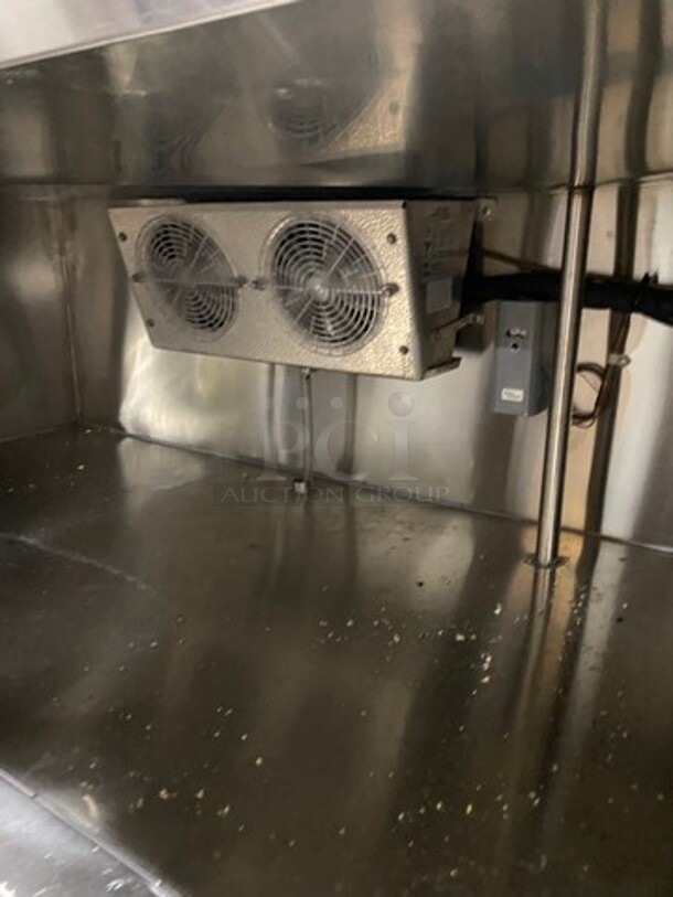 Commercial Custom-Made Cold Pan! With 2 Door Storage Space Underneath! All Stainless Steel! On Casters! - Image 7 of 8