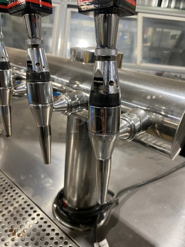 AMAZING! Beverage Air Commercial Refrigerated 10 Tap Cold Brew Coffee Kegerator! With 2 Door Storage Space Underneath! Model: WTR67AHCMMB SN: 13304505 115V 60HZ 1 Phase - Image 9 of 10