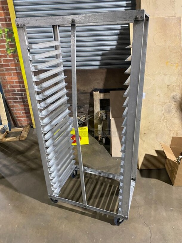 Metal Commercial Pan Transport Rack on Commercial Casters! - Image 3 of 5