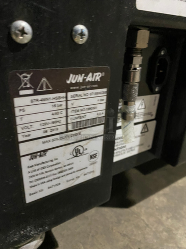LATE MODEL! 2018 Jun Air Commercial Beverage Chiller! All Stainless Steel! On Casters! Model: 87R4MN1HSBHH 120V 60HZ - Image 5 of 6