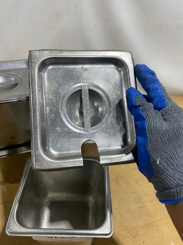 Amko Stainless Steel Steam Table/Hotel Pans! With Lids! 5X Your Bid! - Image 7 of 8