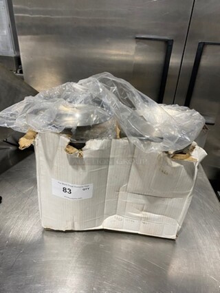 ALL ONE MONEY! NEW! IN THE BOX! 7.5" Comport Base! Stainless Steel!