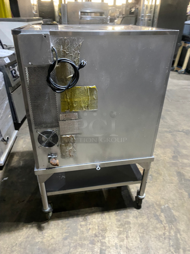 Blodgett Commercial Natural Gas Powered Convection Oven! With View Through Door! With Metal Oven Racks! On Equipment Stand! With Underneath Storage Space! All Stainless Steel! On Casters!  - Image 4 of 10