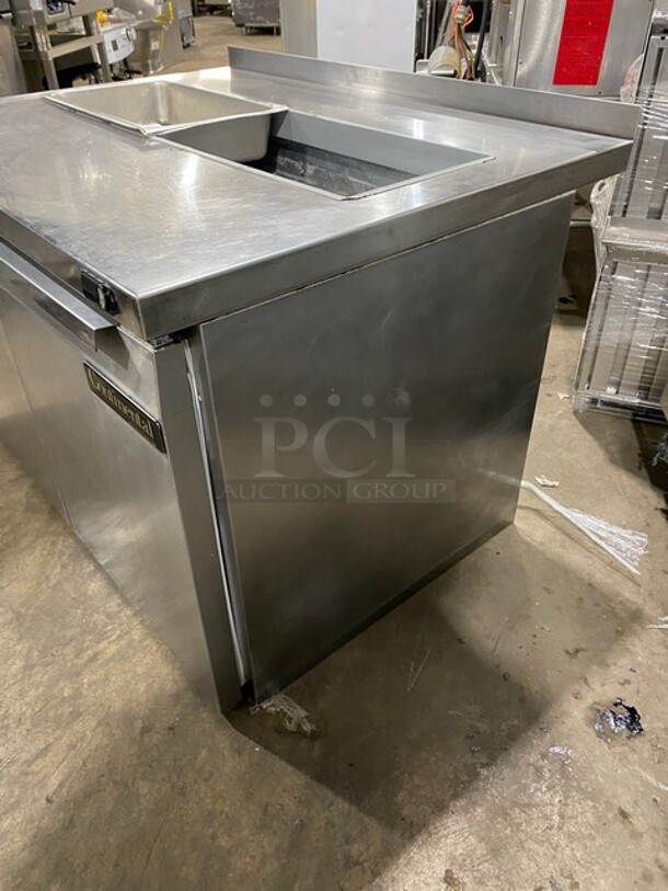 Continental Commercial Refrigerated Sandwich Prep Table! With 2 Door Underneath Storage Space! All Stainless Steel! Model: SW4812 SN: 15742637 115V 60HZ 1 Phase - Image 2 of 10