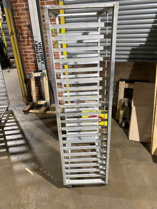 Metal Commercial Pan Transport Rack on Commercial Casters! - Image 2 of 5
