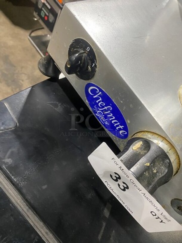 Globe Commercial Countertop Deli/ Meat Slicer! All Stainless Steel! Model: GC12 SN: 134262 115V 60HZ 1 Phase - Image 6 of 8