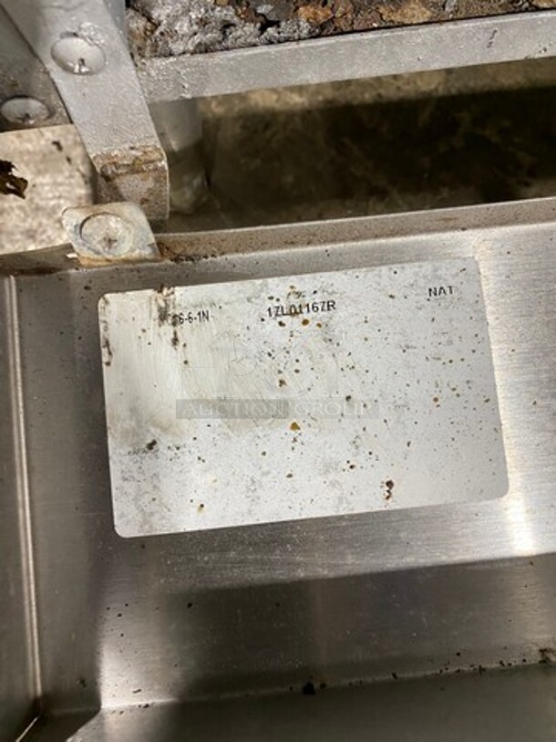 Nice! 2016 Therma Tek Natural Gas Powered 6 Burner Range! With Full Size Oven Underneath! With Raised Back Splash! Model TMD36-6-1N! On Commercial Casters! Working When Removed! - Image 9 of 10