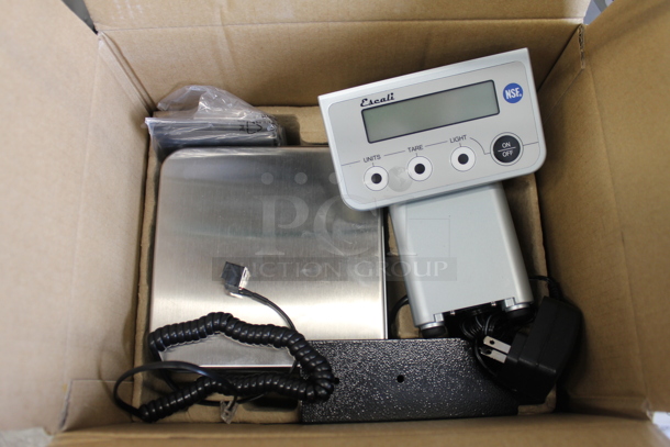 BRAND NEW IN BOX! San Jamar / Escali SCDGPCM13 13 lb. Digital Portion Control Kitchen Scale. Tested and Working! - Image 1 of 3