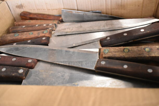 167 SHARPENED Stainless Steel Knives Including Chef and Bread. 167 Times Your Bid! - Image 1 of 7