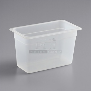 5 Boxes of 12 BRAND NEW! Vigor 247FP138PP 1/3 Size 8" Deep Translucent Polypropylene Food Pan. 5 Times Your Bid!
