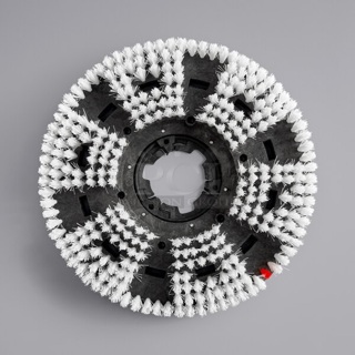 BRAND NEW SCRATCH AND DENT! Lavex 978LAVP17CB Black & White Nylon Carpet Scrubbing Brush for 17" Rotary Floor Machines