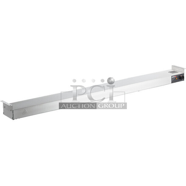 2 BRAND NEW IN BOX! ServIt 423SWI48CP Stainless Steel Commercial 48" High Wattage Strip Warmer with Infinite Controls. 120 Volts, 1 Phase. 2 Times Your Bid! - Image 1 of 4