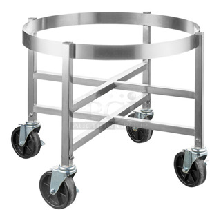 BRAND NEW SCRATCH AND DENT! Vigor 473SP24DLY 23 1/2" Diameter Stainless Steel Stock Pot Dolly