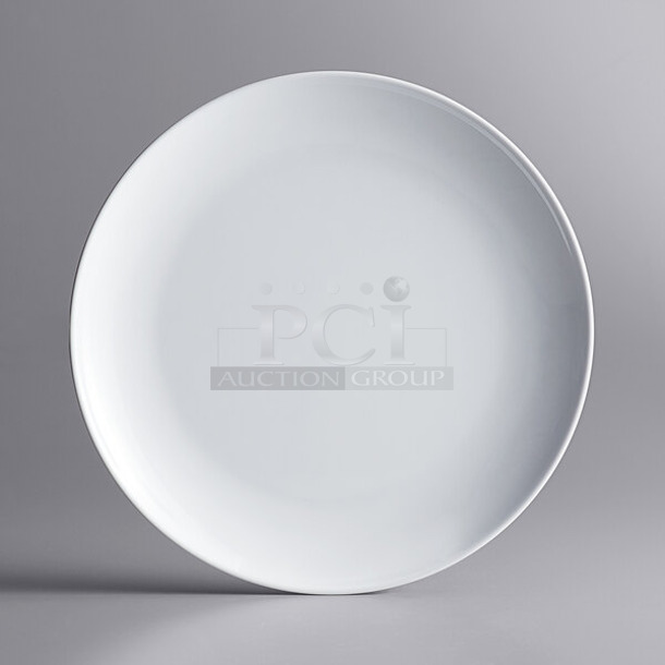 4 Box of 6 BRAND NEW IN BOX! 304MCOUPE14 Acopa Lunar 14" Round White Coupe Melamine Plate. 4 Times Your Bid!  - Image 1 of 3