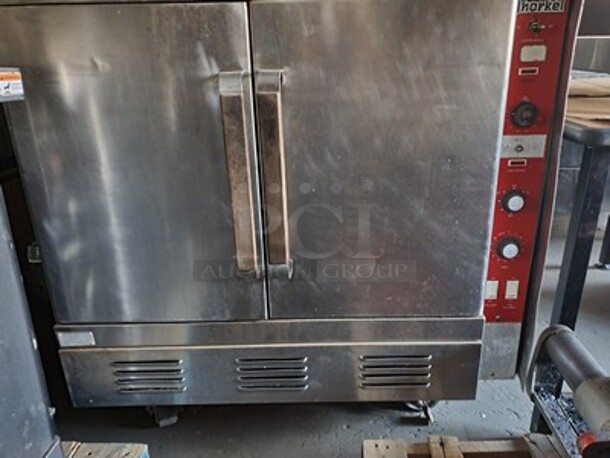Vulcan Single Deck Full Size Natural Gas Convection Oven on Casters! - Image 5 of 7