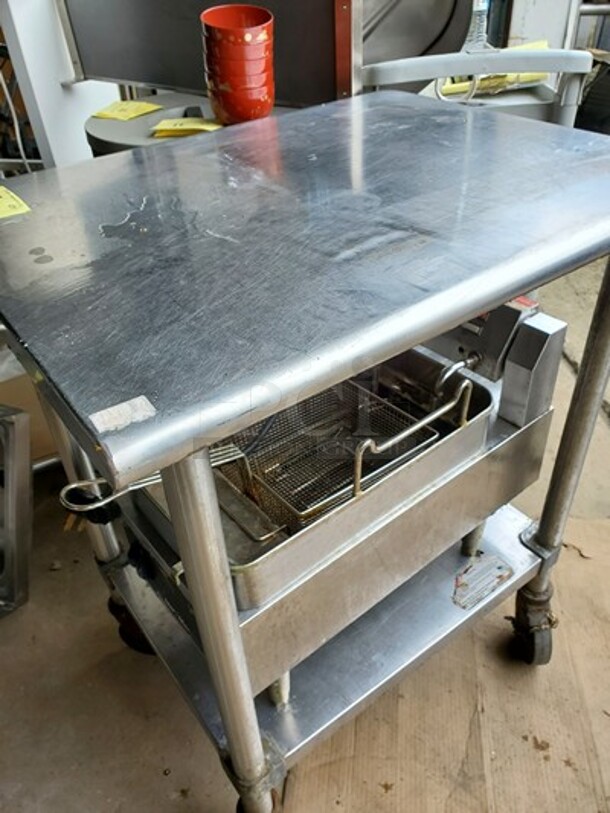 Stainless Steel Table On Casters  - Image 2 of 3