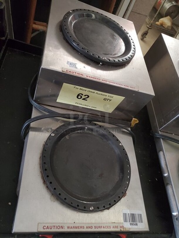 Bunn Stainless Steel Low Profile Step Up Decanter Warmer - Dual Burner  - Image 2 of 4