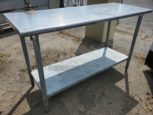 Work Table W/ Can Opener and Undershelf.