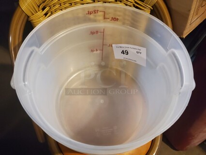 Clear Round Food Storage Container