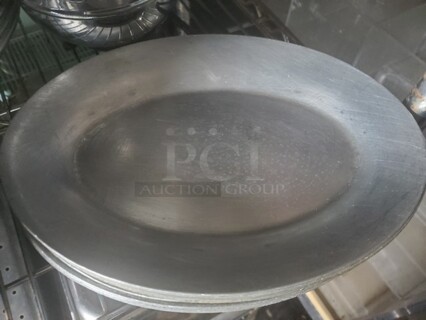 Choice 8" X 11" Oval Stainless Steel Platter 13XBID