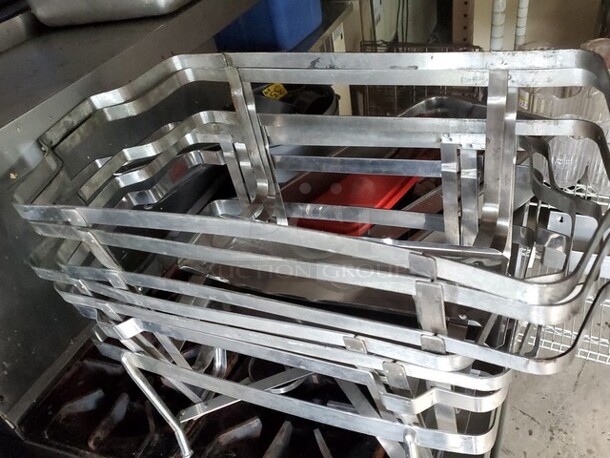 ALL ONE MONEY Lot of 7 Chafing Rack Buffet Stand|Full Size Racks - Image 1 of 3