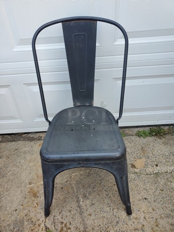 Commercial Metal Indoor-Outdoor Stackable Chair BIDX6 - Image 1 of 3