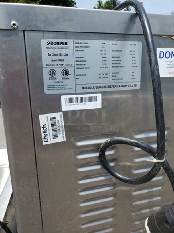 DONPER D900H Ice Cream Machine 230V 22X27X55 - Image 7 of 9