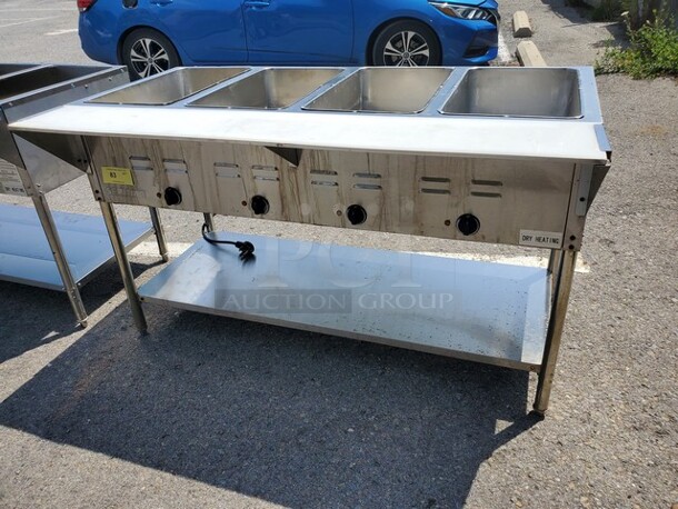 SERV IT 423EST4WE750 4 Pan Open Well Electric Steam Table with Undershelf 208/240V, 3000W 58X30X34" - Image 2 of 7