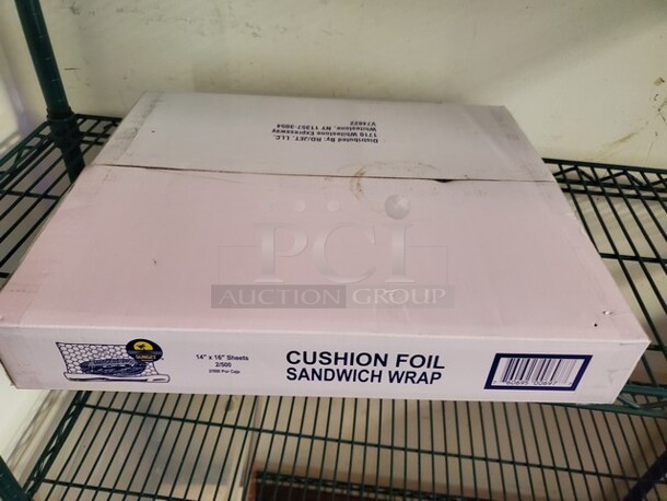 14" x 16" Sheets Cushion Foil Sandwich Wrap Seal box - Image 2 of 3