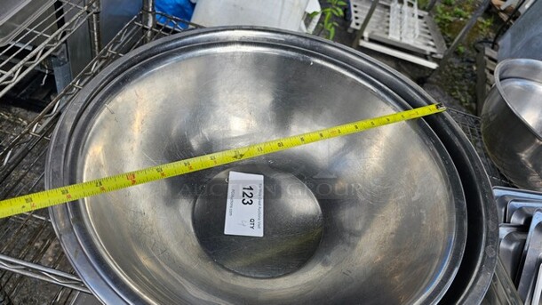 Lot of 4 Miscellaneous Stainless Steel Mixing Bowls - Image 2 of 4