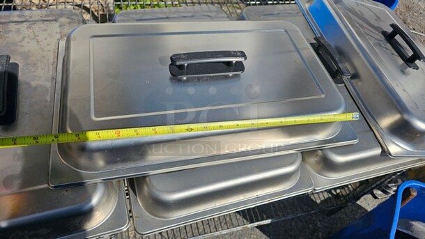 Lot of 5 Lids for Stainless Steel Food Pans - Image 4 of 5