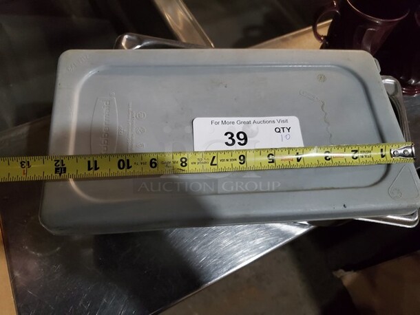 Lot of 10 Rubbermaid Plastic Lids
13 x 7 - Image 3 of 4