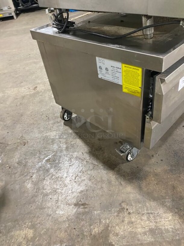 Ikon Commercial Refrigerated Chef Base! With 2 Drawer Storage Space! All Stainless Steel! On Casters! Model: KCBR60 SN: KCBR608145173 115V 60HZ 1 Phase - Image 2 of 8