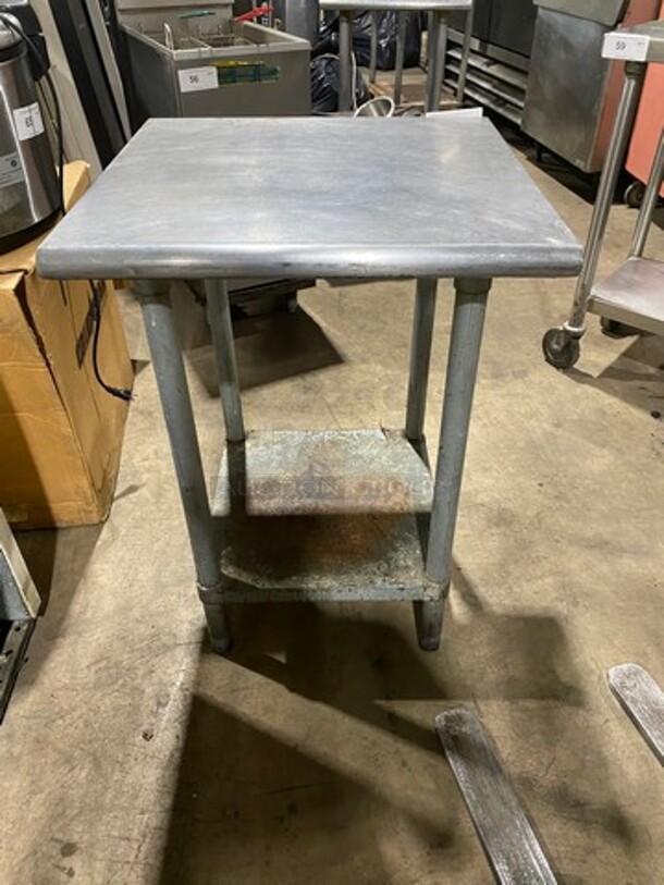 Solid Stainless Steel Work Top/ Prep Table! With Storage Space Underneath! On Legs! - Image 3 of 5